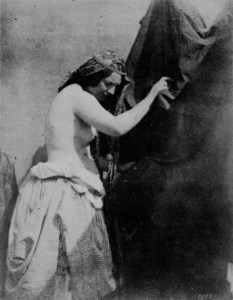 Draped nude