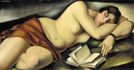 Tamara De Lempicka, Nu couché au livre
