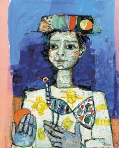 Jeune fille avec l'oiseau