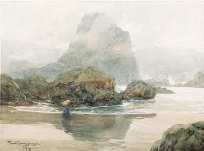 An Indian Along the Oregon Coast