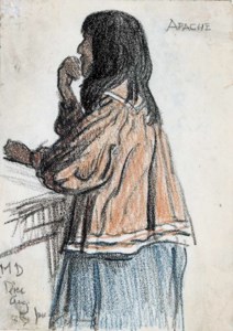 Apache Woman at Trading Post