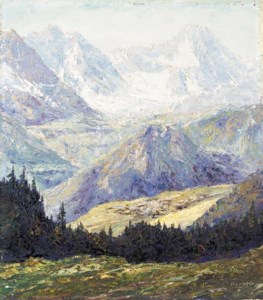 A view of Mürren and the Bernese upper country