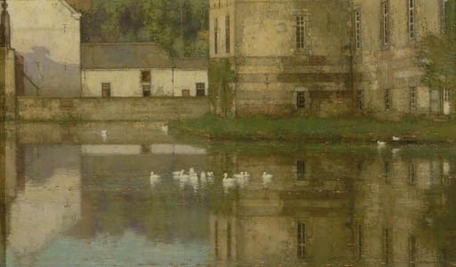 Castle-moat with ducks