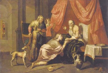 Isaac blessing Jacob