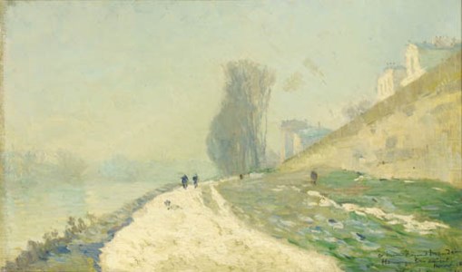 Effet de neige aux environs de Paris