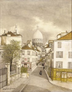 La rue Norvins, Montmartre