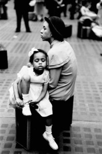 Mother and Daughter at Penn Station