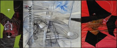 Roberto Matta, Prince of Blood (triptych)