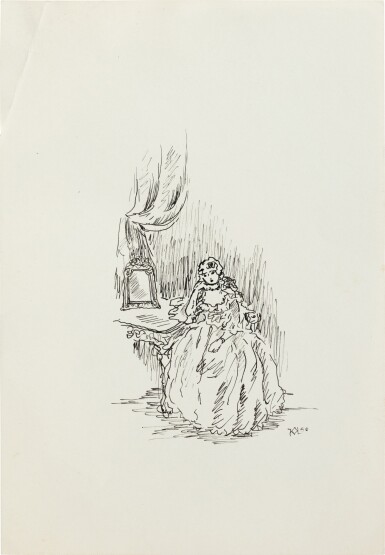 Set of five drawings, circa 1950