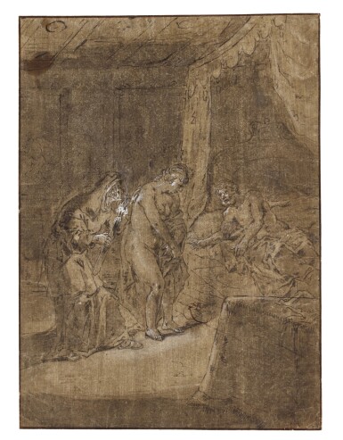 Sara brings Hagar to Abraham