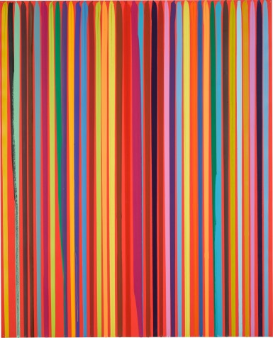 Poured Lines: Signal Red 2012