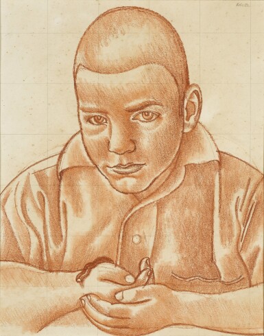 Portrait of John Roberts with a Caterpillar