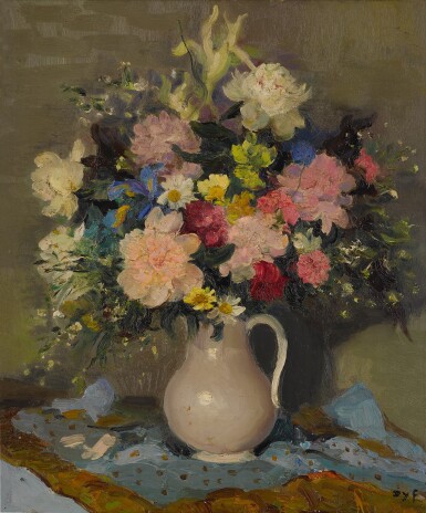 Pivoines et iris