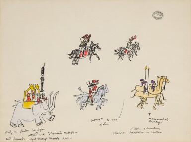 Sketch for 'Madeline in London' (Cavalry)