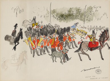 Sketch for 'Madeline in London' (The Queen's Guard)