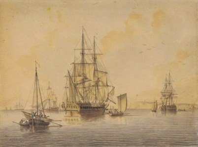 Men of War off the South Foreland
