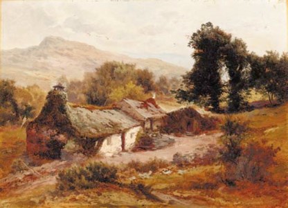 A croft in a Highland landscape