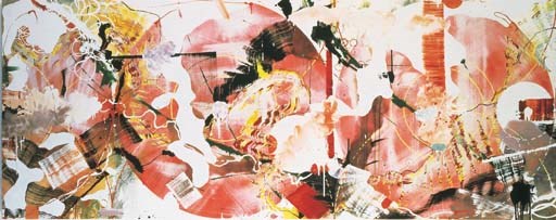 Untitled (white, orange & black)
