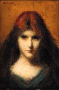 Head study of a girl