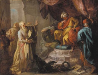 Moses and Aaron before Pharoah