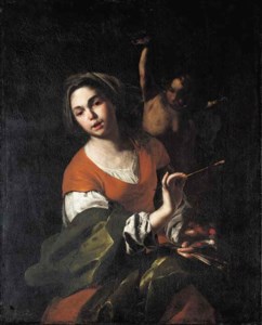A personification of painting