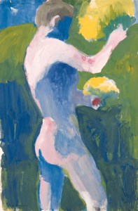Figure with Two Bouquets