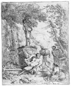Bacchanal before a Herm of Pan (B. 16; P. E8)