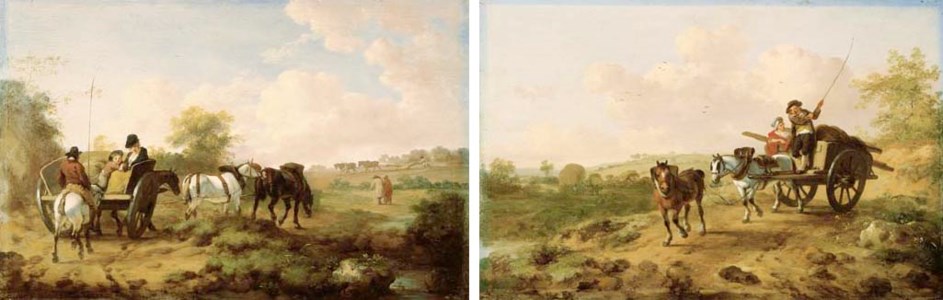 Going to market; and Returning from market