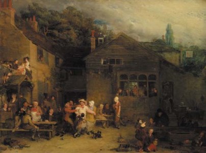 The Village Festival: A finished sketch