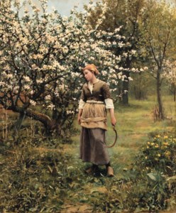 Daniel Ridgway Knight, Coming from the Garden