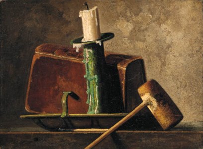 Still Life with Candlestick and Pipe