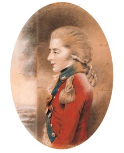 Portrait of an officer, half-length, facing left, in a scarlet uniform, possibly Prince Edward Augustus, Duke of Kent