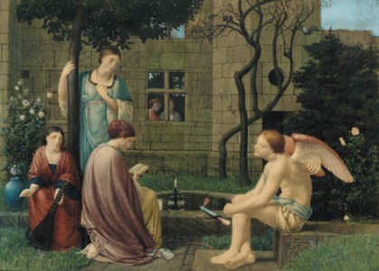 "Reading of Love, He being by"