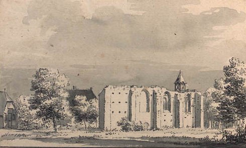 The ruined church of Keent, near Nijmegen