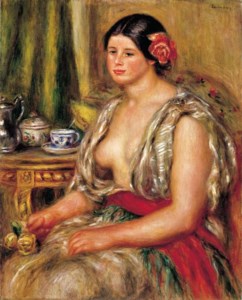 Pierre-Auguste Renoir, Jeune fille assise en costume orientale