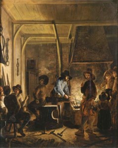 A blacksmith at work