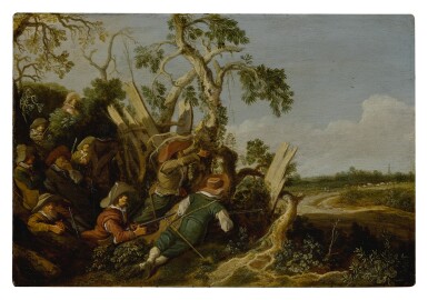 Soldiers preparing an ambush