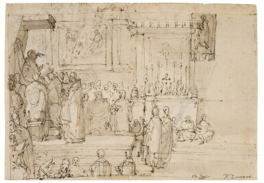 Recto and Verso: Studies for The Canonization of St. Hyacinth by Clement VIII