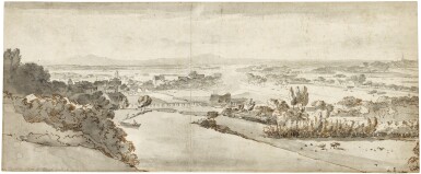 View of the Lower Rhine valley, looking from Kleve towards Emmerich