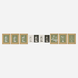Collection of table fan renderings and photographic prints