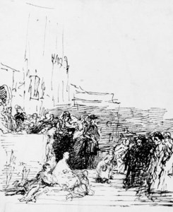 Leaving the manse, a composition study