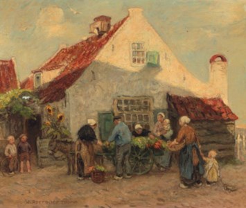 A vegetable cart at the Meelzak , Katwijk aan Zee