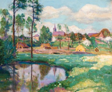 A view of a French village