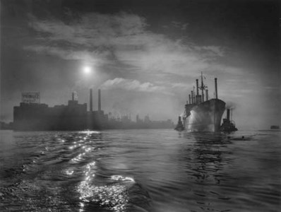 Dawn Arrival, Baltimore Harbor (1940s)