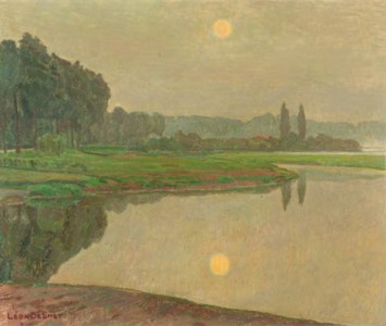 View of the river Leie