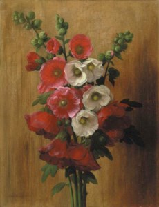 Hollyhocks