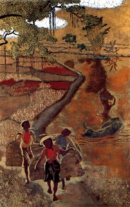 Peasants in the ricefield
