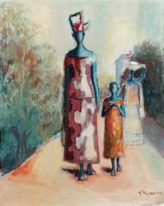 Three figures on a Road, Senegal