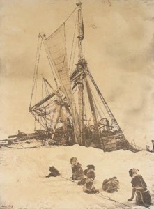 The Endurance breaking up in the Weddell Sea
