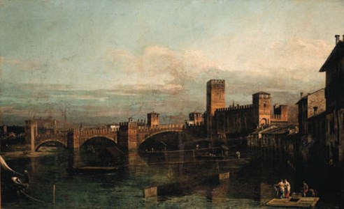 Bernardo Bellotto, The Castelvecchio and the Ponte Scaligero, Verona